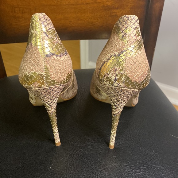 *ALDO* metallic stiletto snakeskin print heels 👠 NWOT - Picture 5 of 9